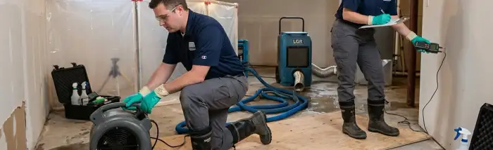 Water mitigation team serving Washington, DC for emergency flood and water damage restoration